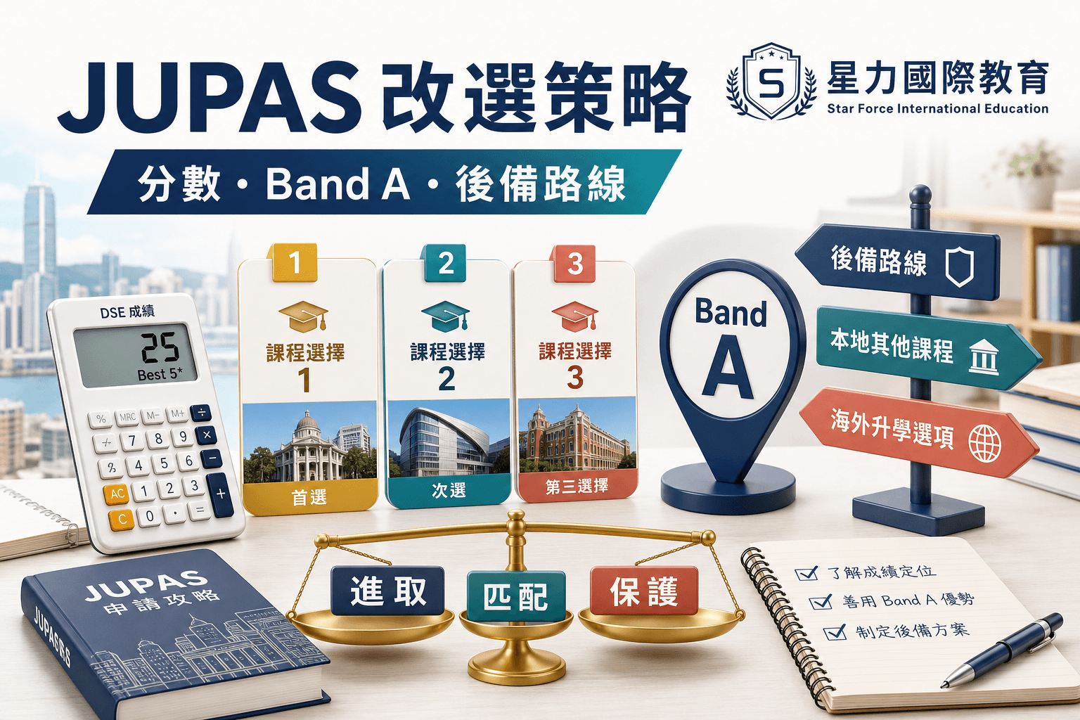 JUPAS 改选策略:分数、Band A、课程变化与备选路线如何安排?