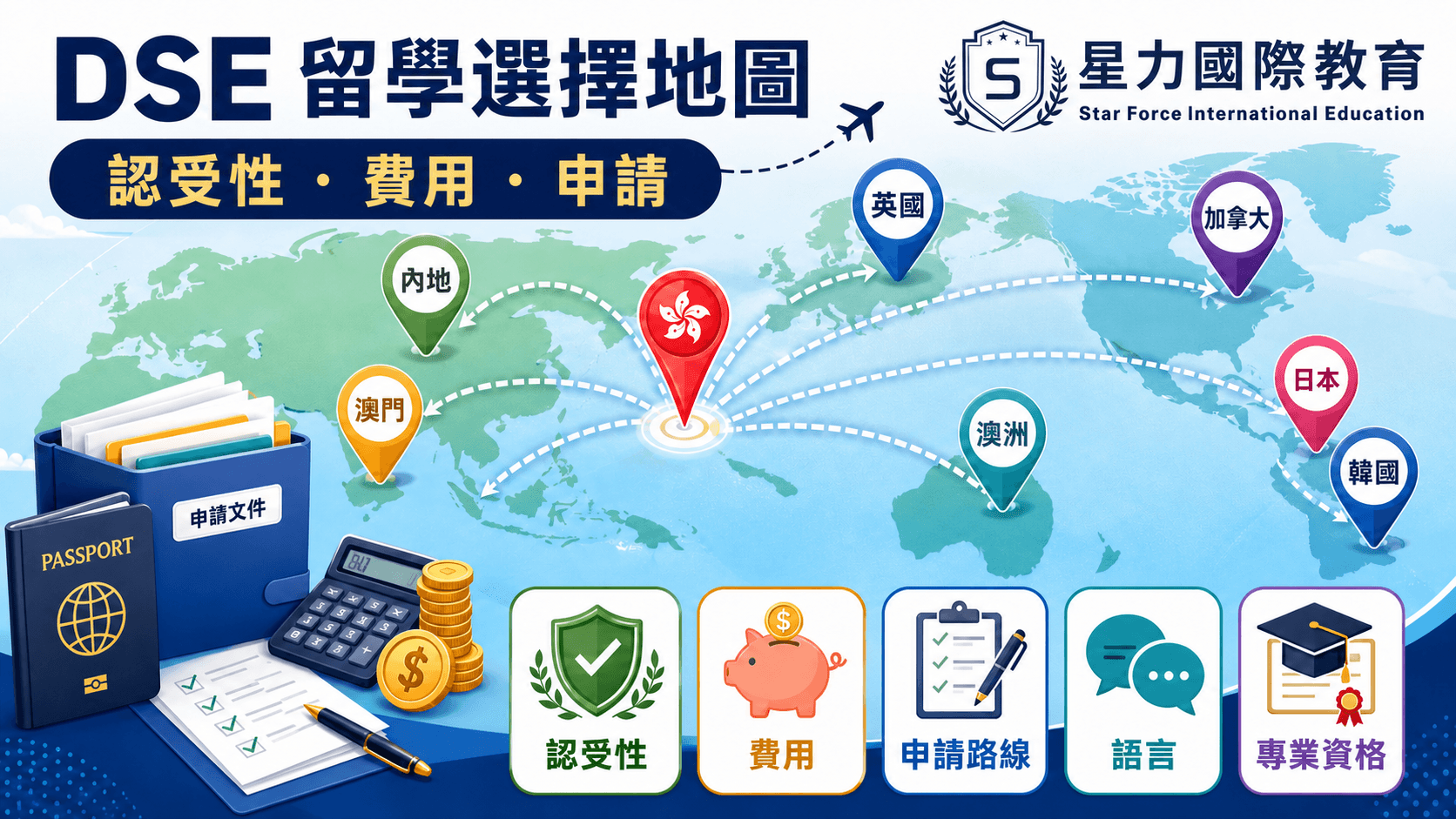 DSE 留學國家比較:英國、澳洲、加拿大、日本、韓國各適合甚麼學生?