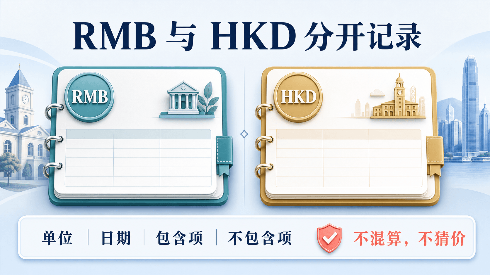 RMB与HKD分开记录的报价核验清单