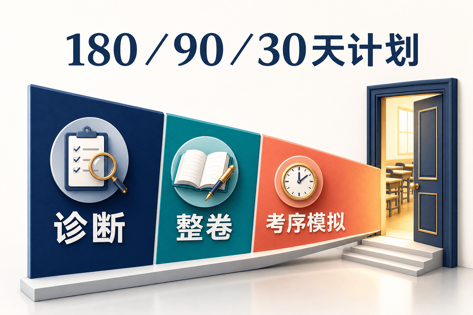 2027 DSE 180/90/30天复习计划:诊断、整卷、考序模拟与行程安排