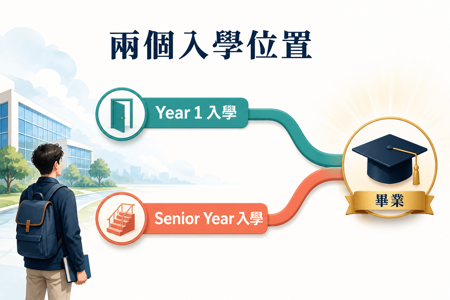 中大 Non-JUPAS、JUPAS、高年級與內地高考路徑對照