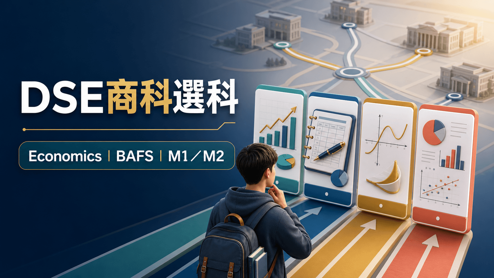 DSE商科選科:Economics、BAFS還是M1/M2?用大學計分與能力測試決定