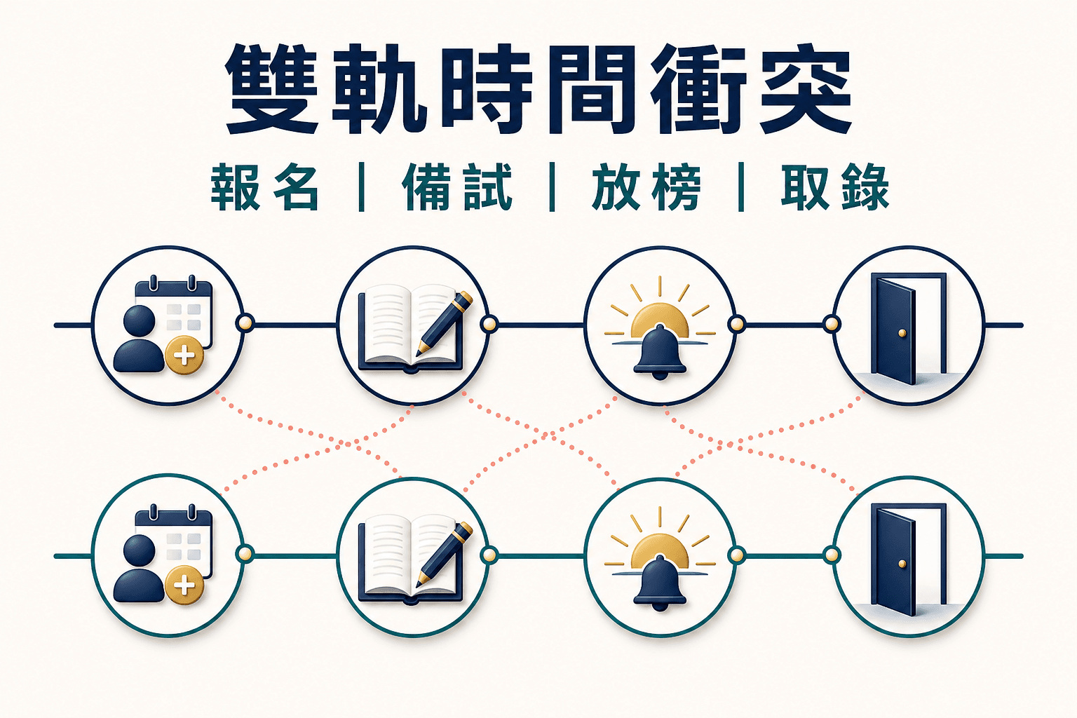 DSE與高考雙軌180/90/30日診斷、模考及退出時間線