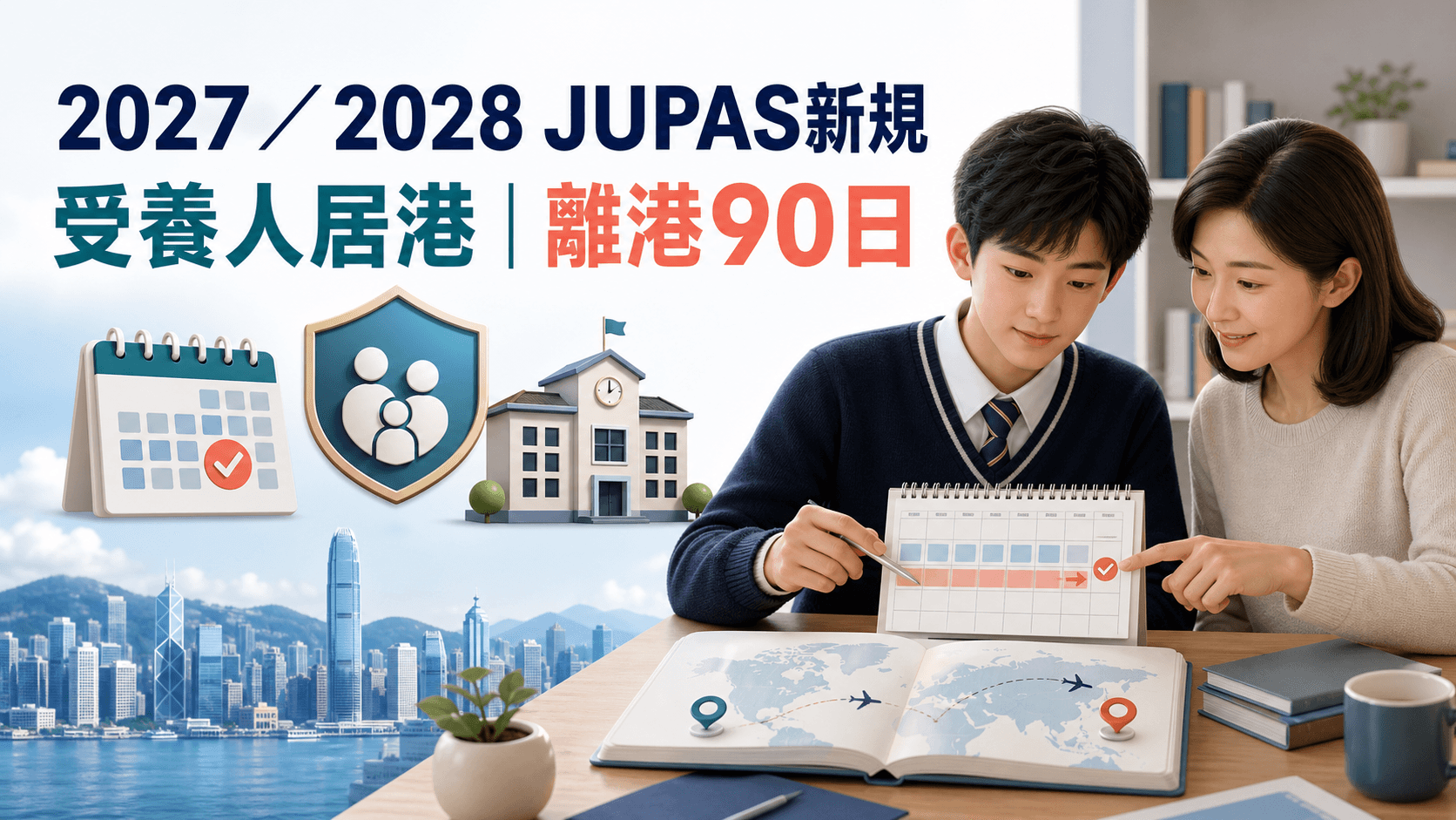 2027/2028 JUPAS受養人居港新規:CATI-5離港90日、證明與申請資格