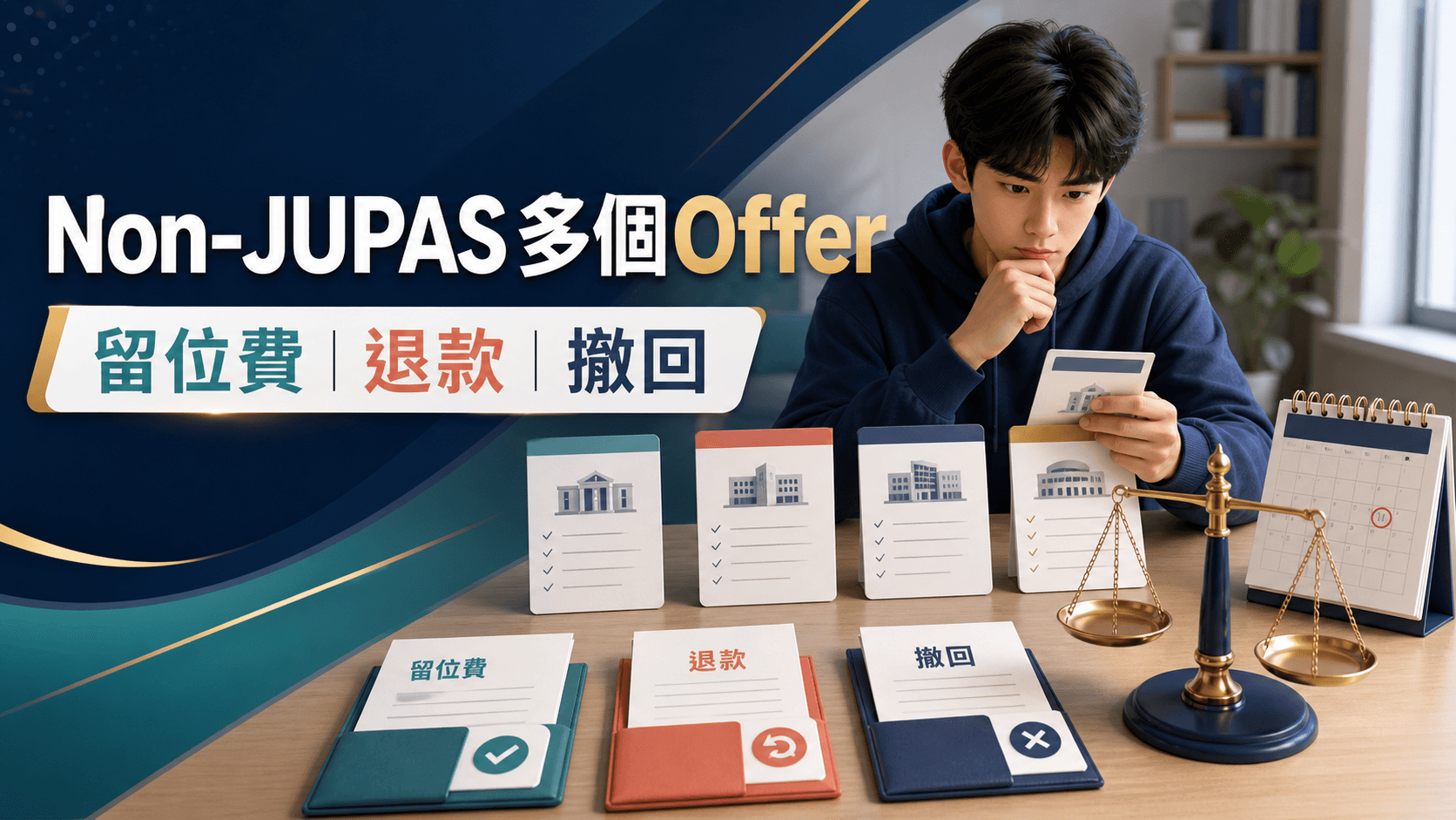 Non-JUPAS 收到多個 Offer 點揀?留位費、撤回取錄與退款規則(2026)