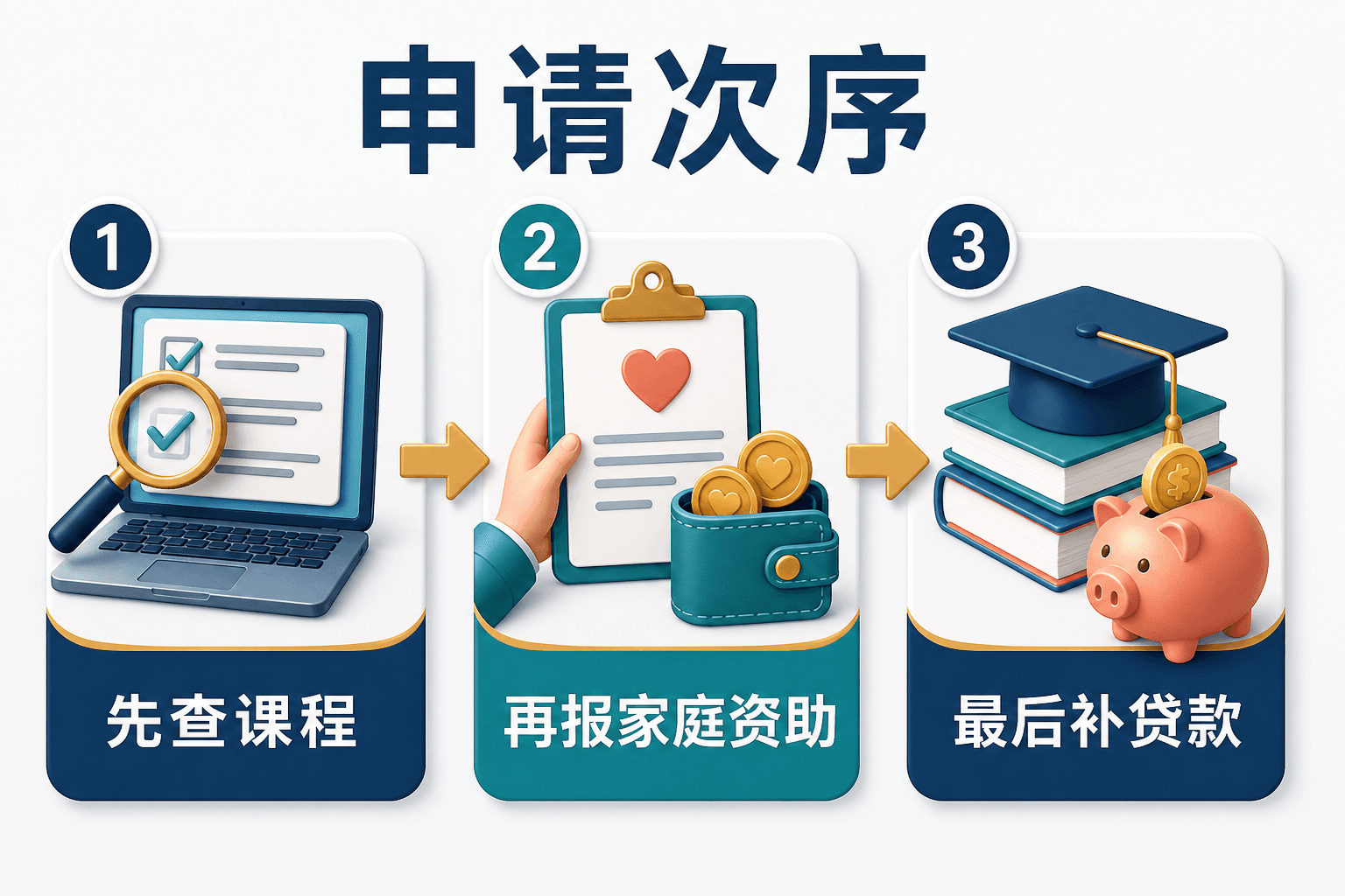 香港副学位资助申请流程:先课程、后家庭、再贷款
