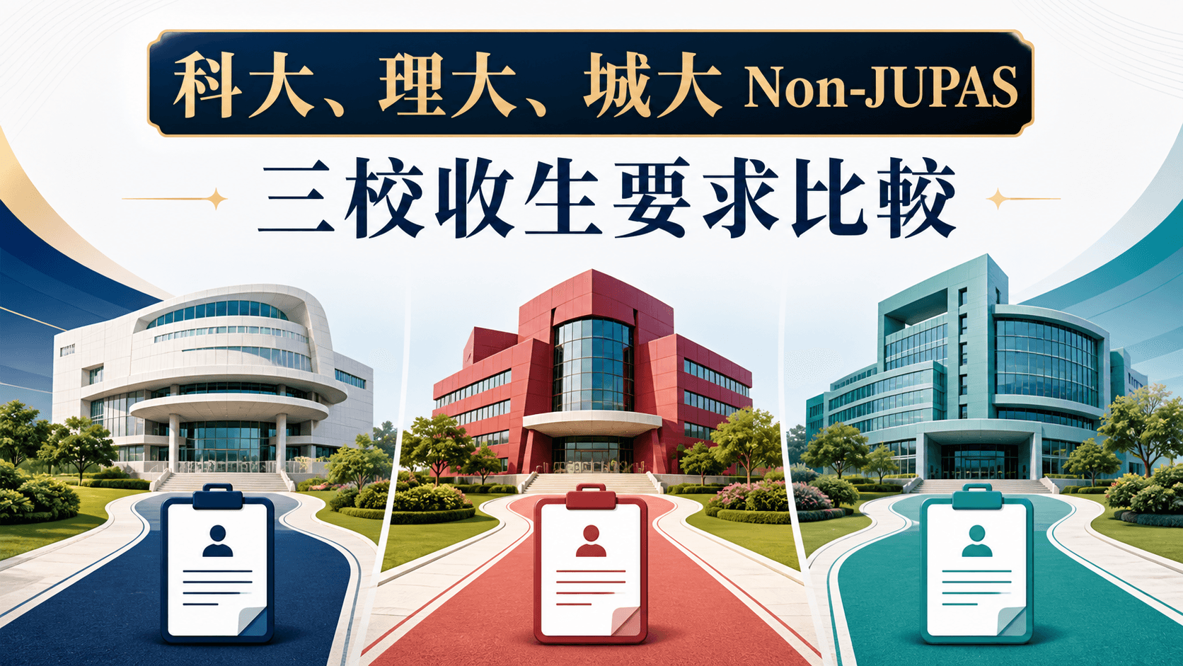 科大、理大、城大 Non-JUPAS 收生指南|三校入學位置、學分與名額逐項比較(2026)